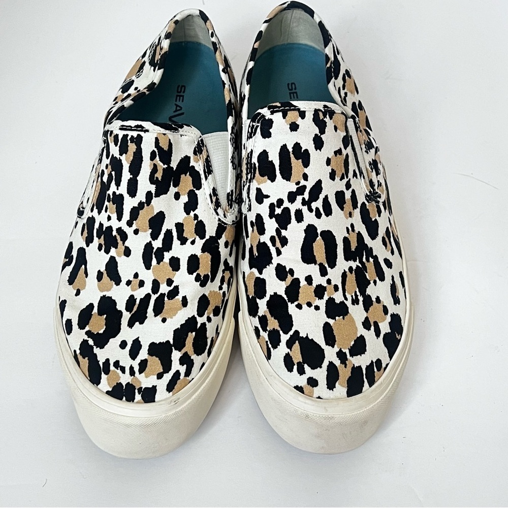 SeaVees Womens Baja Platform Leopard Athletic Sneakers Casual Shoes Size 8 ⬇️ - Picture 7 of 8